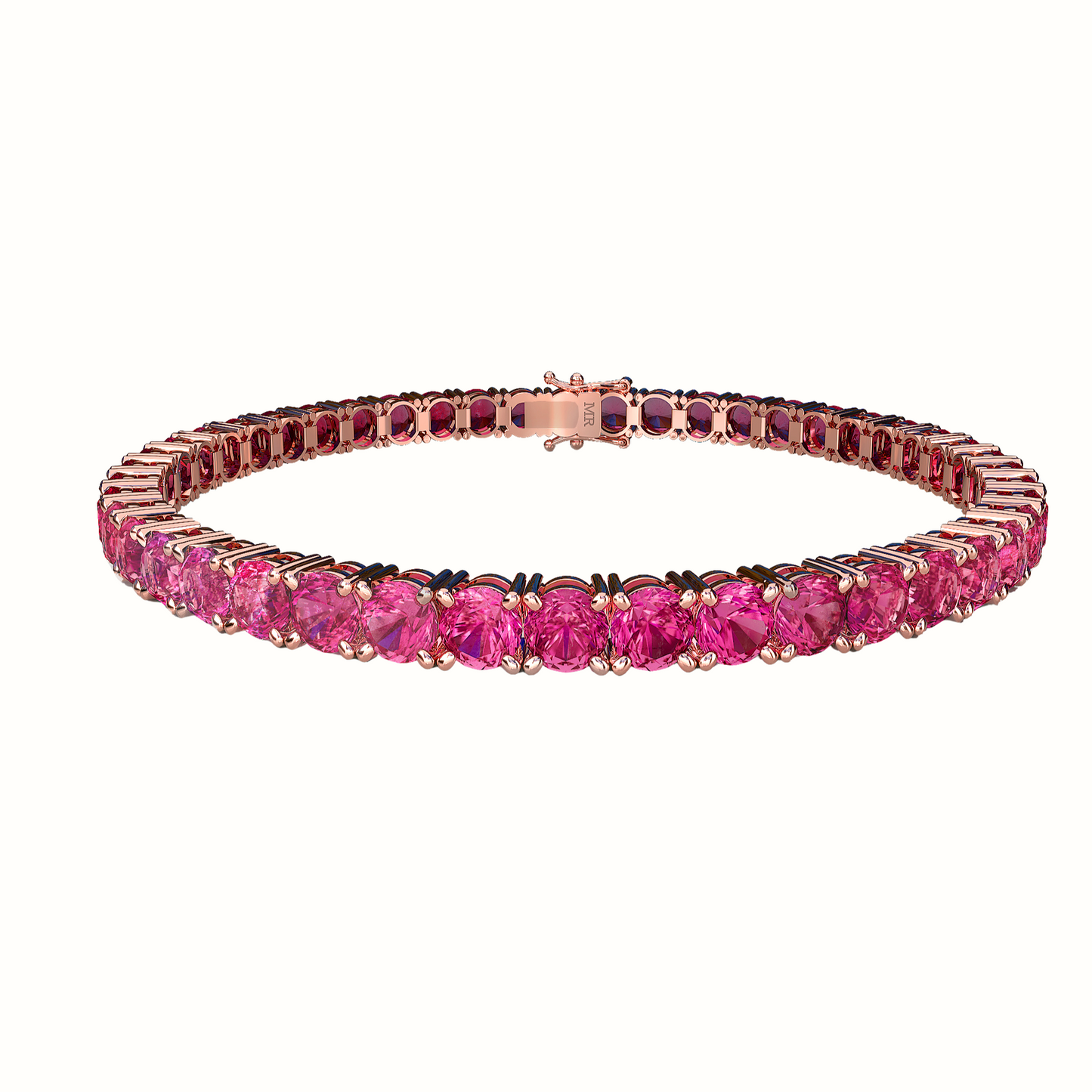 Tennis Bracelet Zafiro Rosa