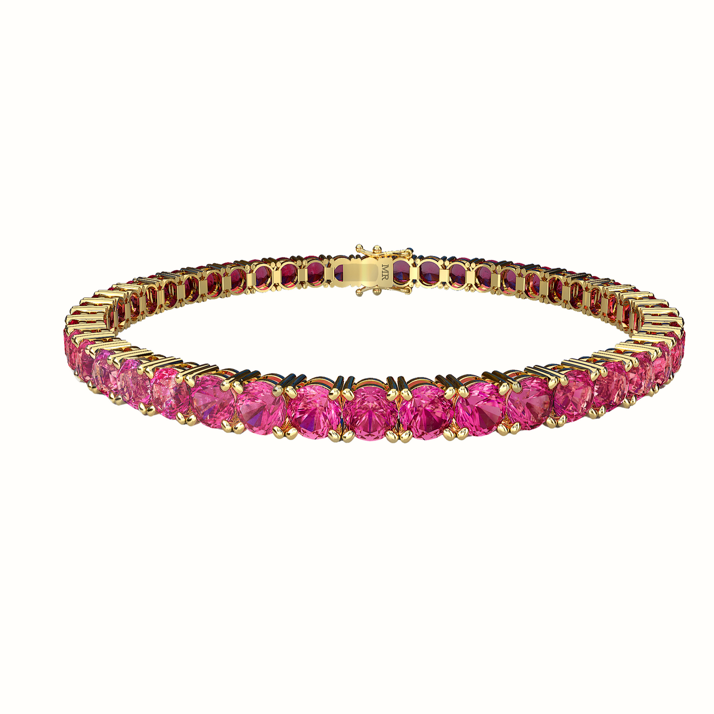 Tennis Bracelet Zafiro Rosa