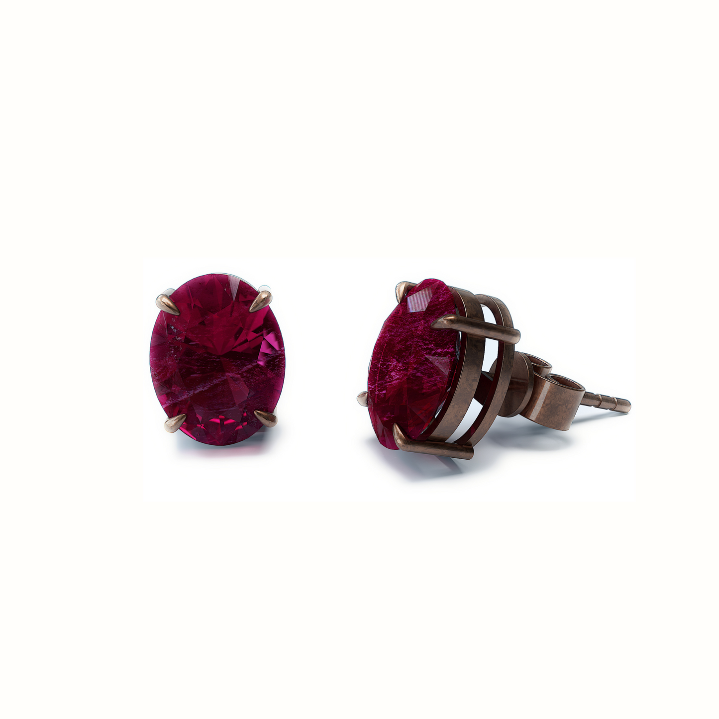 Aretes Rubí