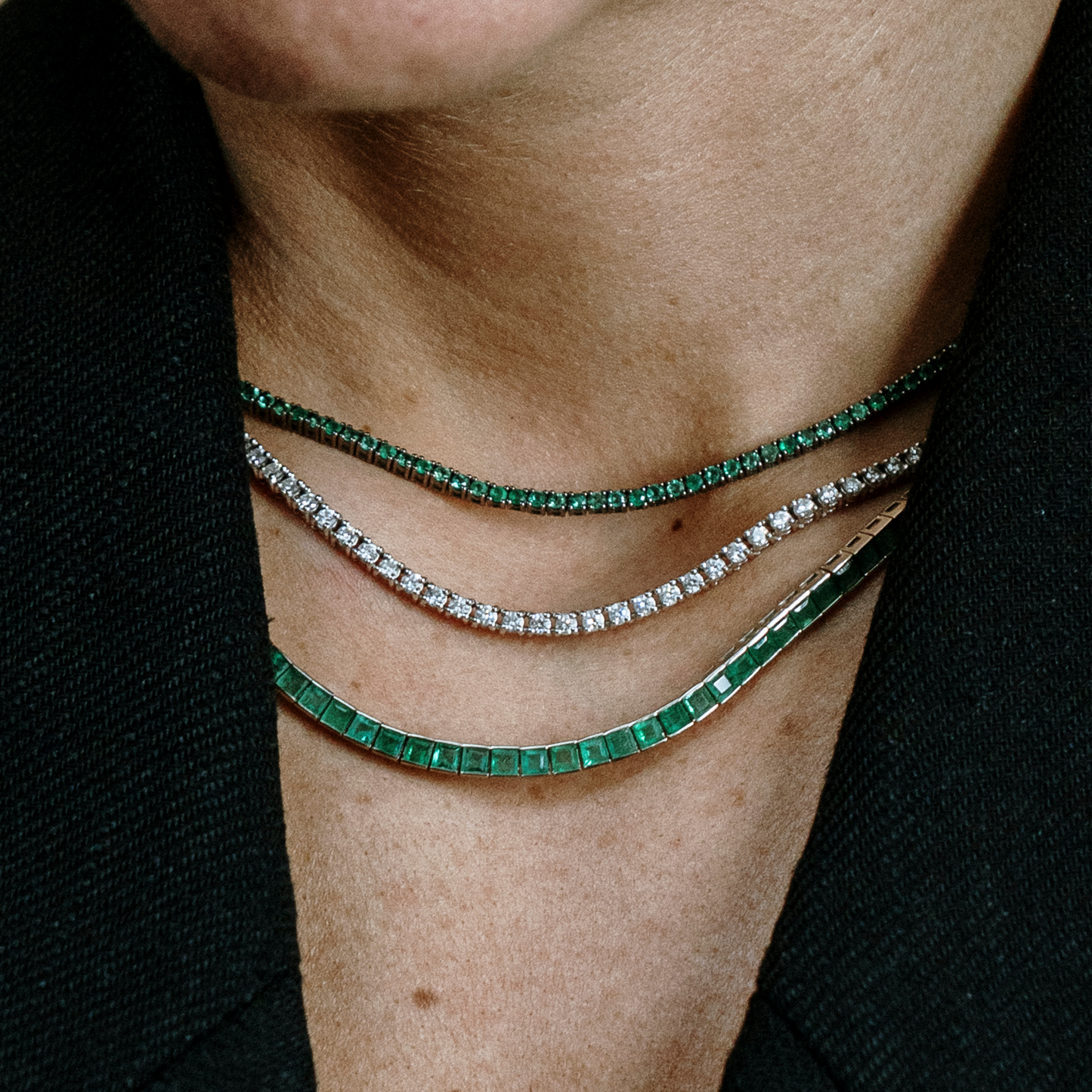 Collar Tennis Zafiro