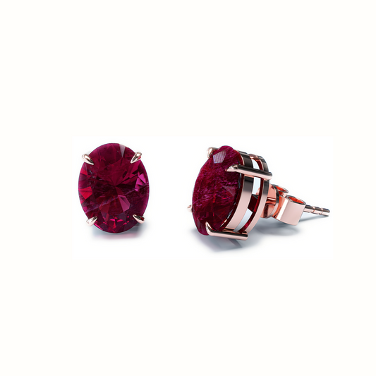 Aretes Rubí