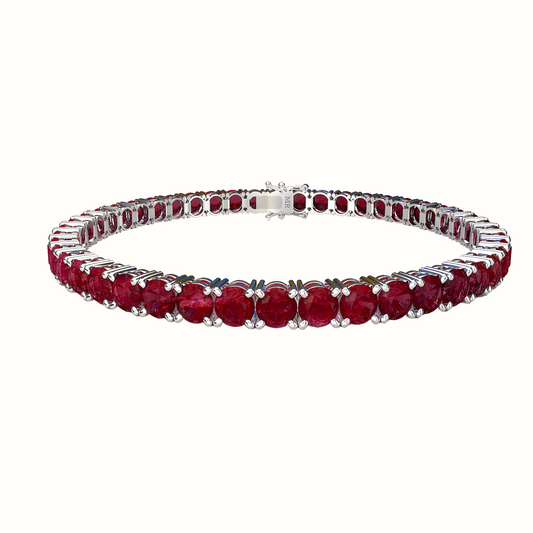 Tennis Bracelet Zafiro Rojo