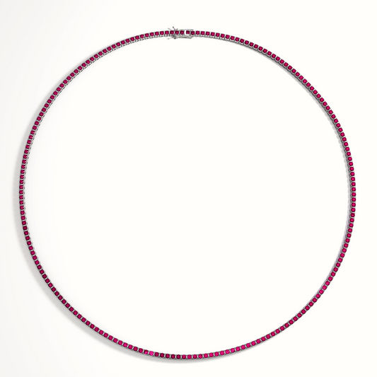 Collar Tennis Rubí