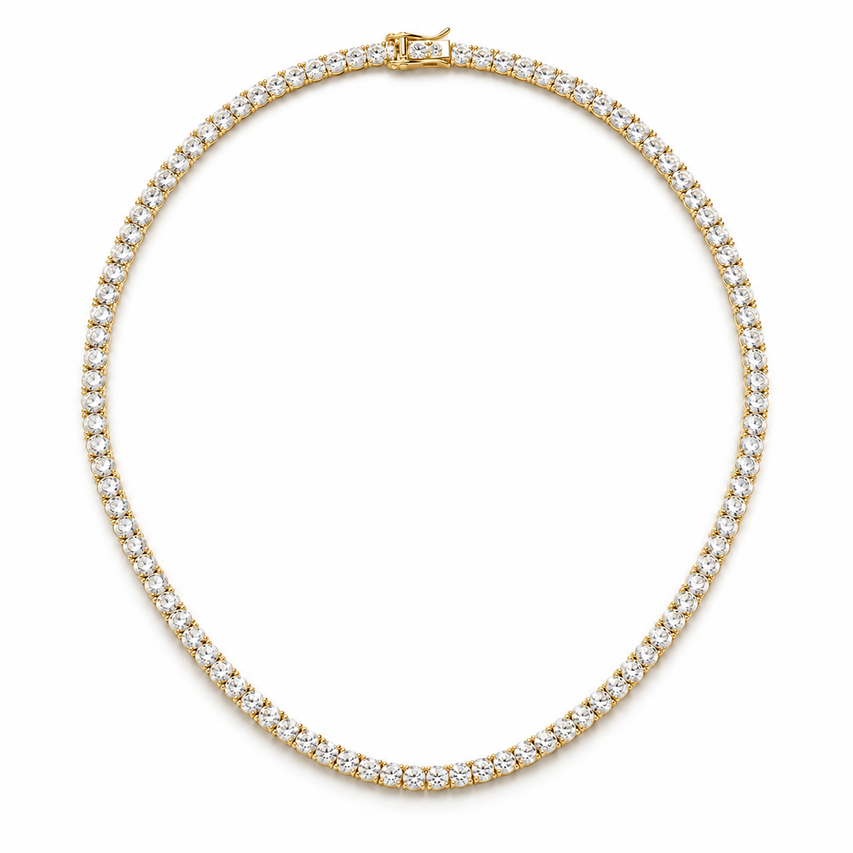 Collar Tennis Diamantes en oro amarillo
