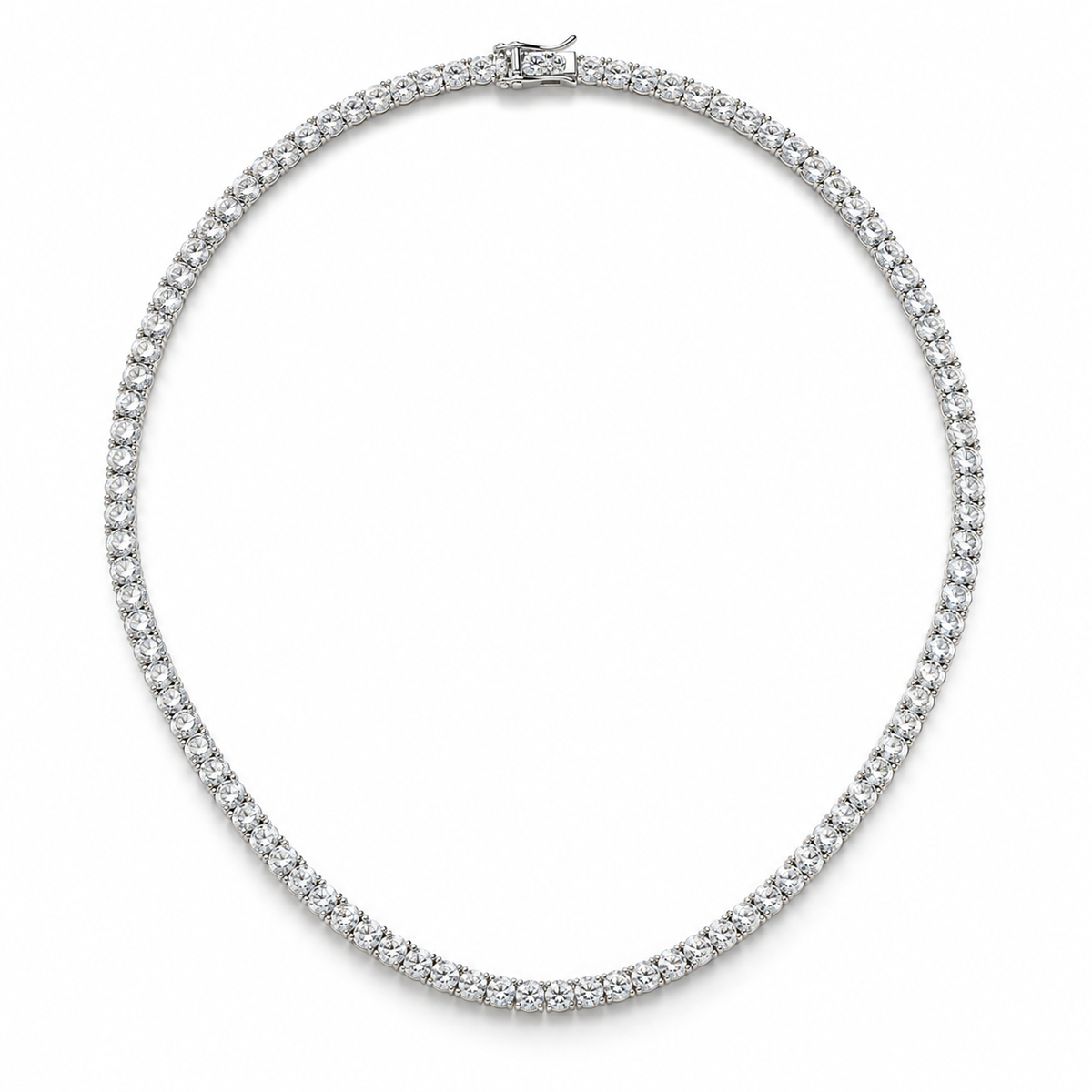 Collar Tennis Diamantes en oro blanco