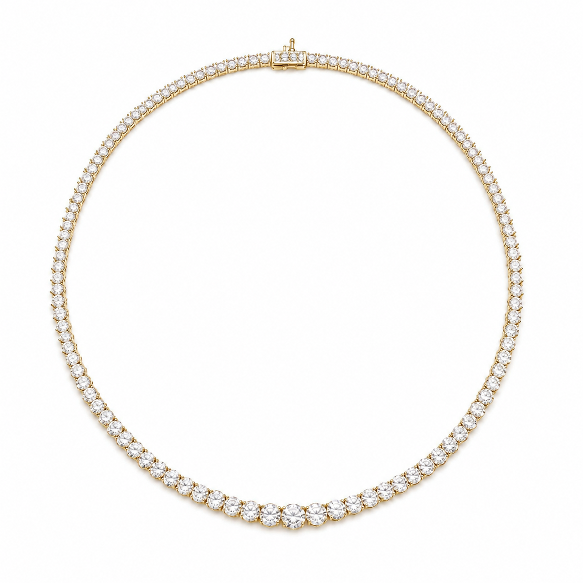 Riviera Giove de diamantes naturales en oro amarillo