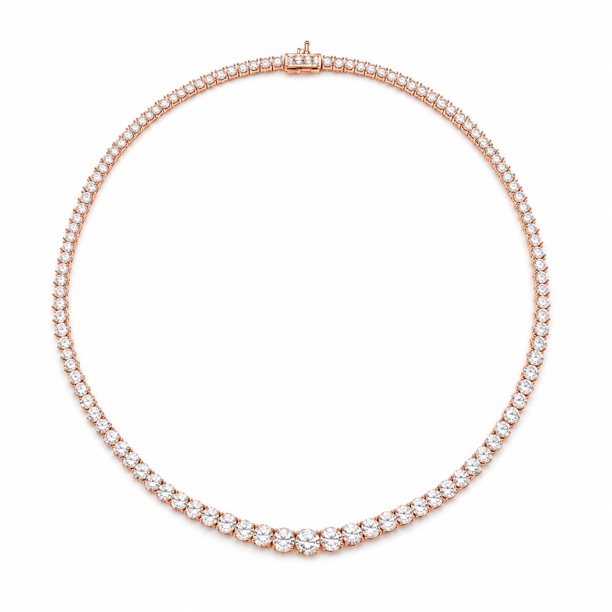 Riviera Giove de diamantes naturales en oro rosa